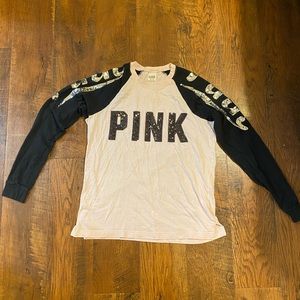 Victoria’s Secret PINK Long Sleeve Top with Super Sparkly Sequins ♥️